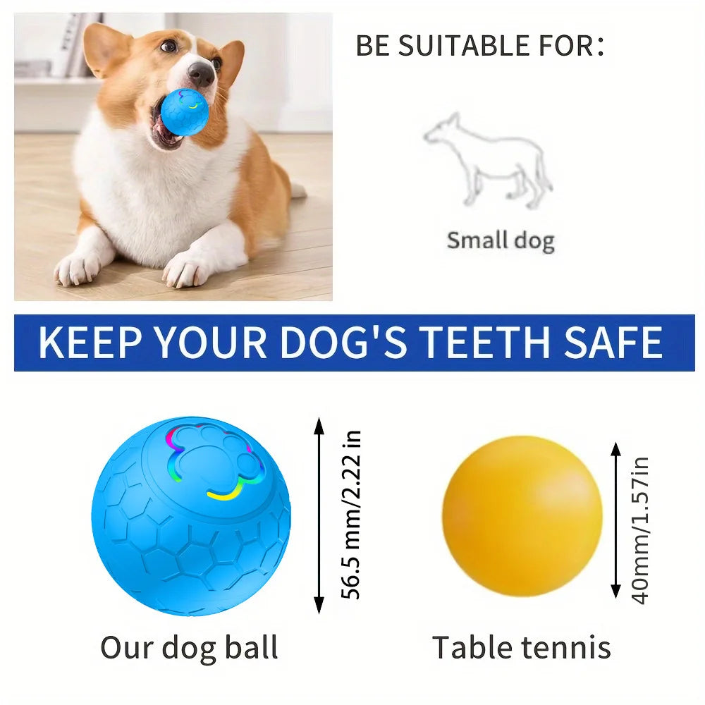 Rechargeable LED Automatic Bounce Ball for Dogs