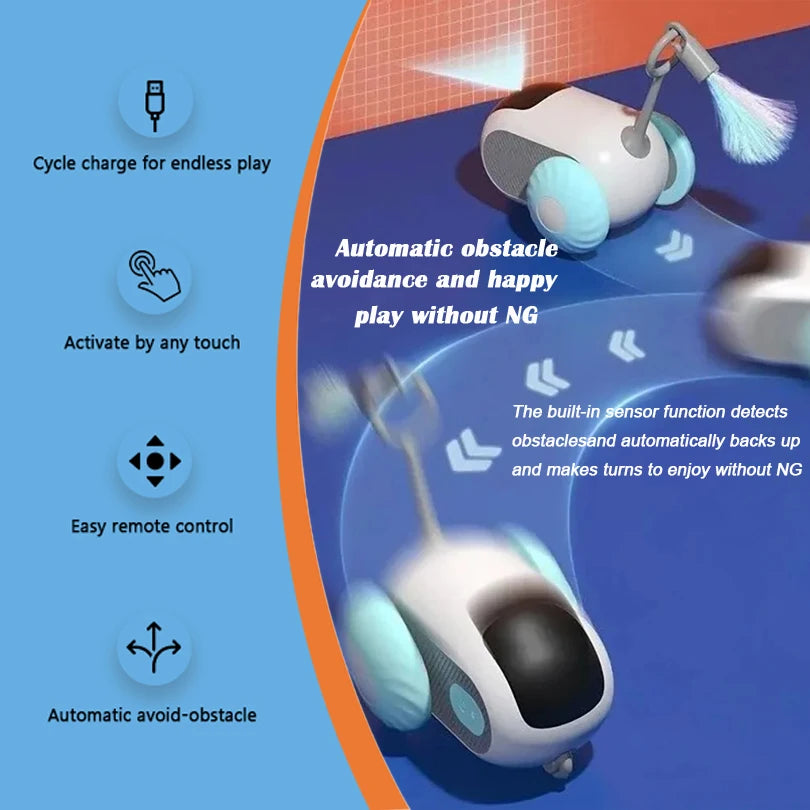 Rechargeable 2-in-1 Smart Interactive Cat Toy