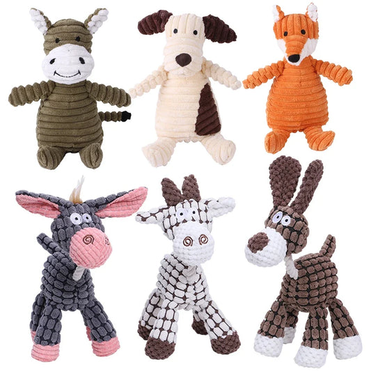 Corduroy Plush Squeaky Toy