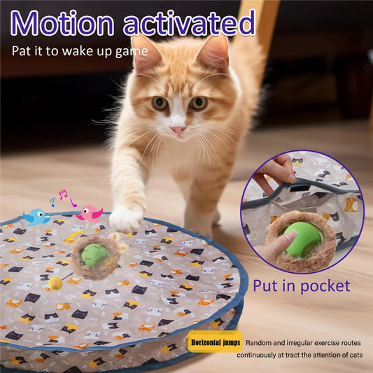Rechargeable Interactive and Motion Activated Toy for Cats