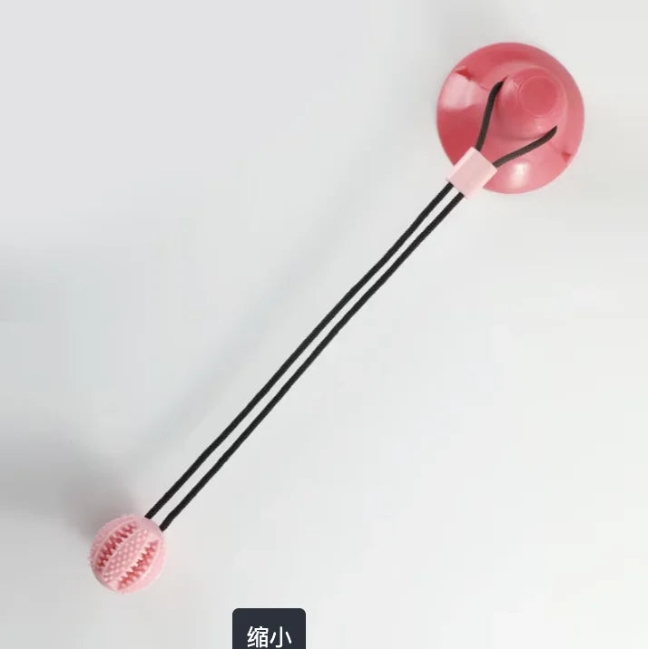 Treat Dispenser Ball with Tug-of-war Suction Cup (3 in 1)