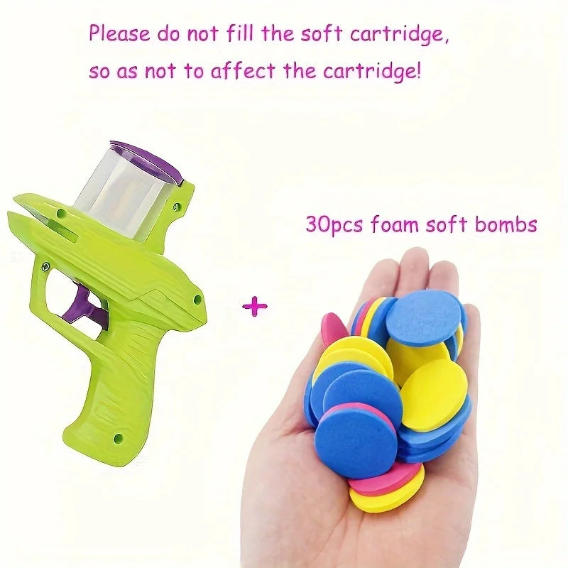 Turnip Gun with Reusable Foam Discs