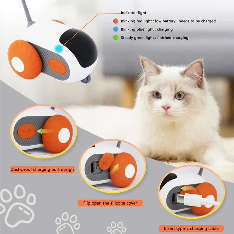 Rechargeable 2-in-1 Smart Interactive Cat Toy