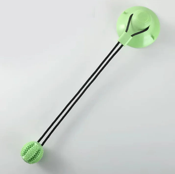 Treat Dispenser Ball with Tug-of-war Suction Cup (3 in 1)