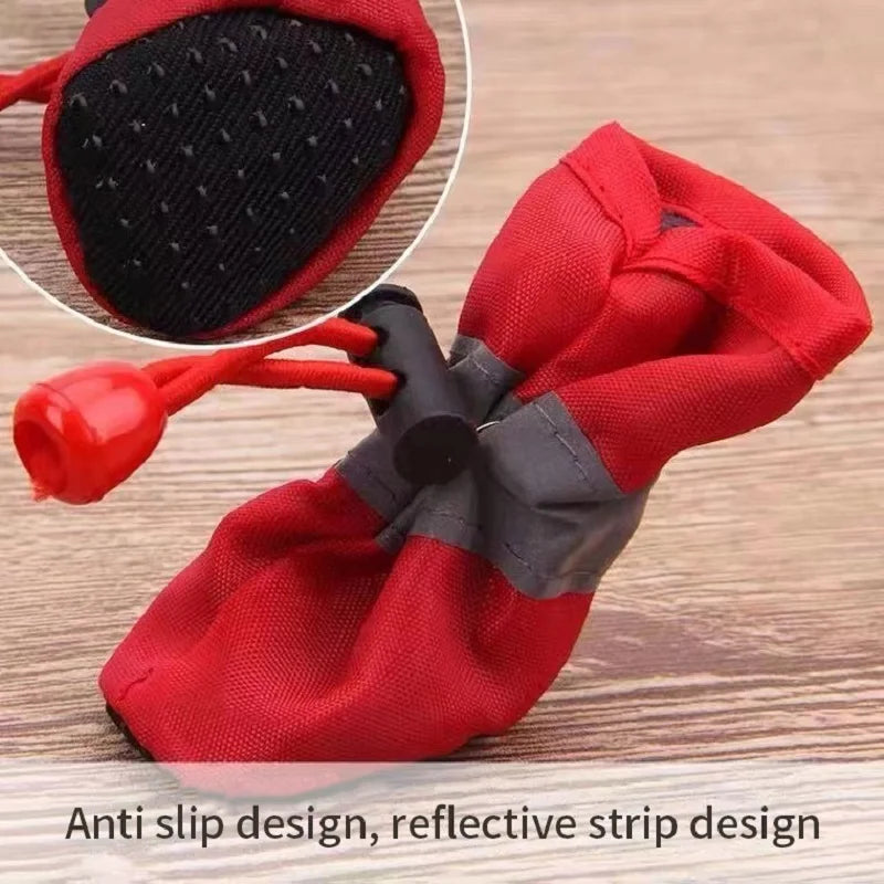 Waterproof Anti-Slip Dog Booties (4 pcs)