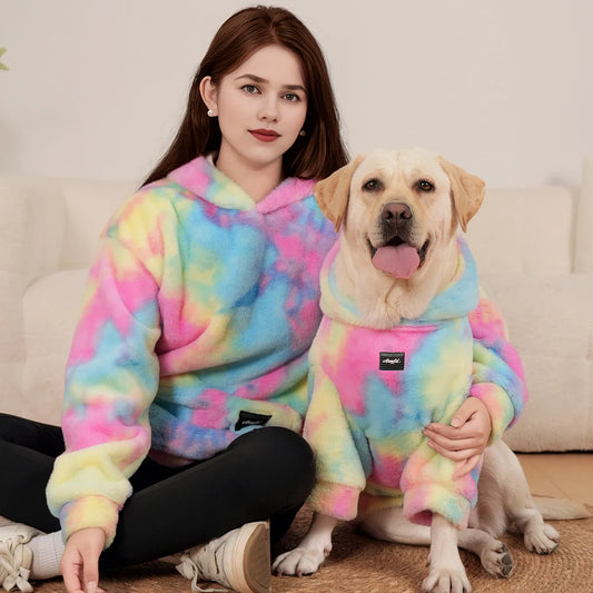 Unicorn Tie Dye Fleece Matching Set