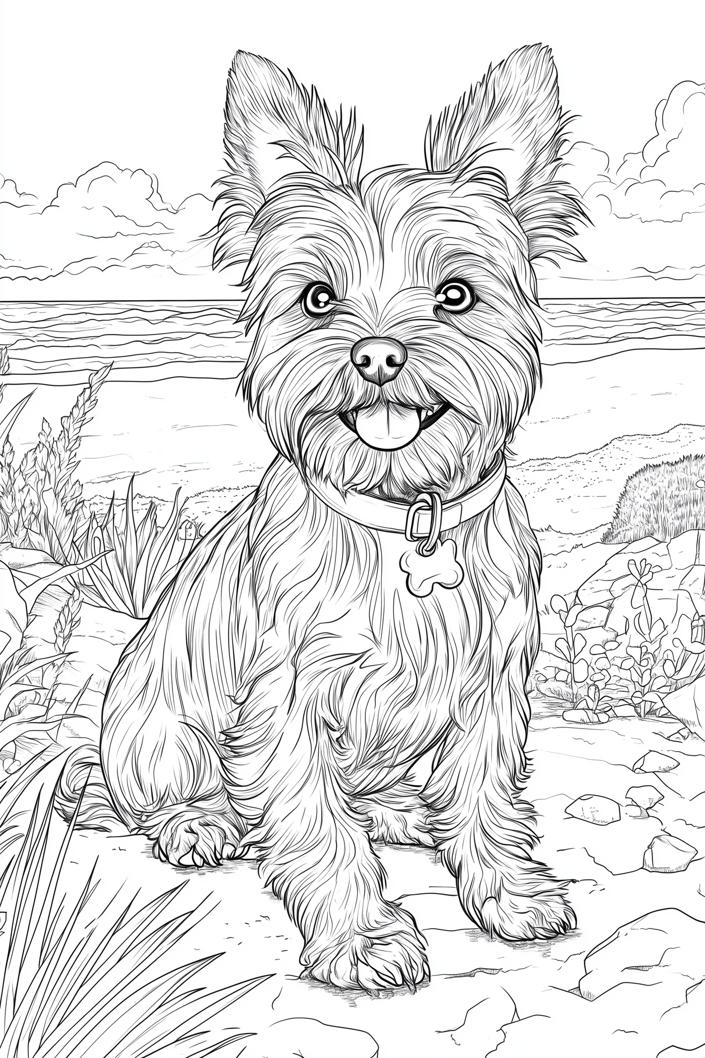 Colouring Page - Yorkshire Terrier