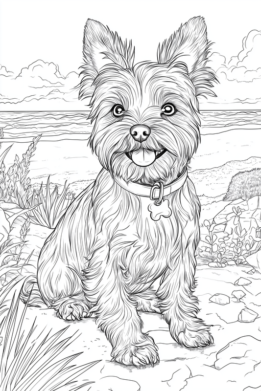 Colouring Page - Yorkshire Terrier